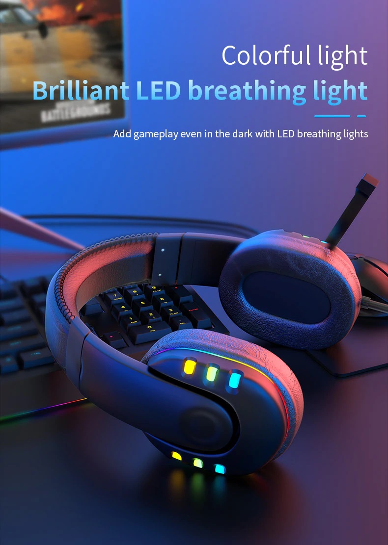 OGG Pro gaming headset colorful light